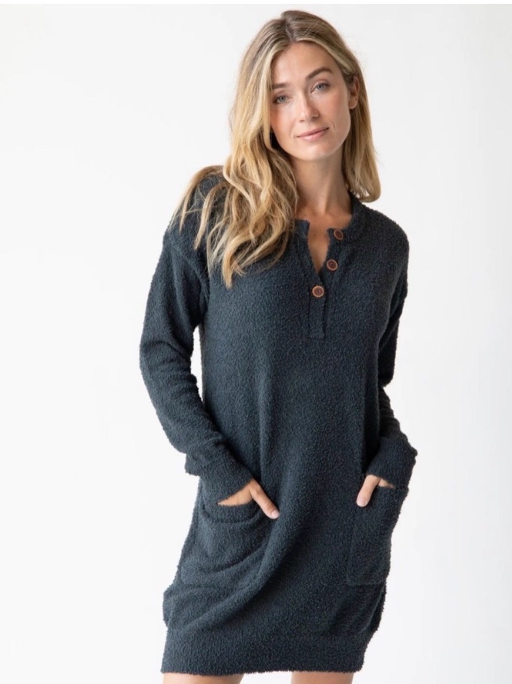 Natural Life Cozy Up Sweater Dress S NWOT Plush Knit Granola Girl Cabincore Soft